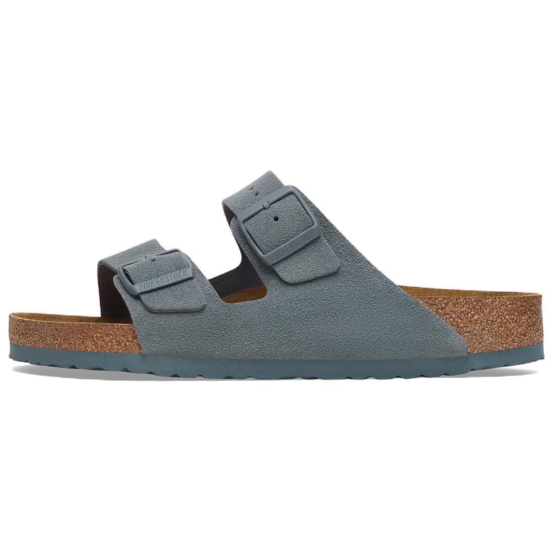 Birkenstock Arizona Slide Slippers Women s Limestone Gray Narrow 1029221 36