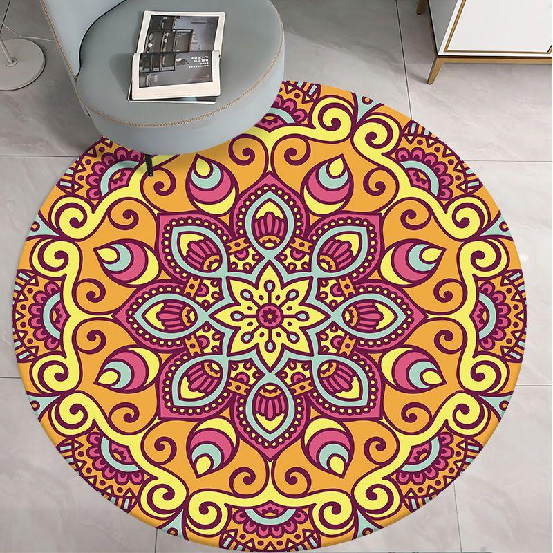 Round Carpet for Living Room Bed Room Floor Carpets Home Decor 3D Printed Rugs Anti-slip Mat