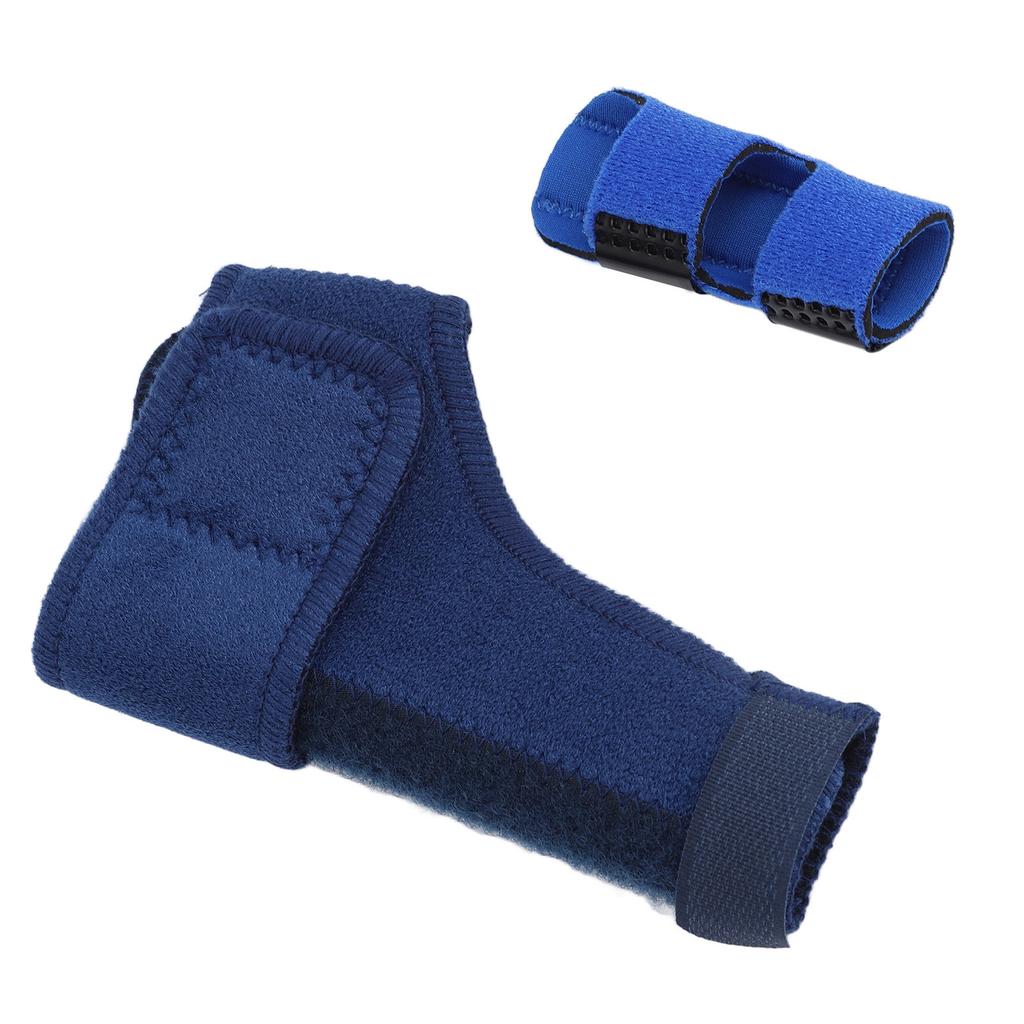 Thumb Splint Brace Multi Finger Universal Hand Support for Straightening Arthritis Blue Left Hand