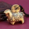 Cute Brass Horse Statue Vintage Style Lucky Horse Figurine Creative Lucky Ornament  Office Decor