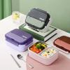 Insulated Stainless Steel Lunch Box Portable Food Storage Box Sealed Container  for Picnic Travel