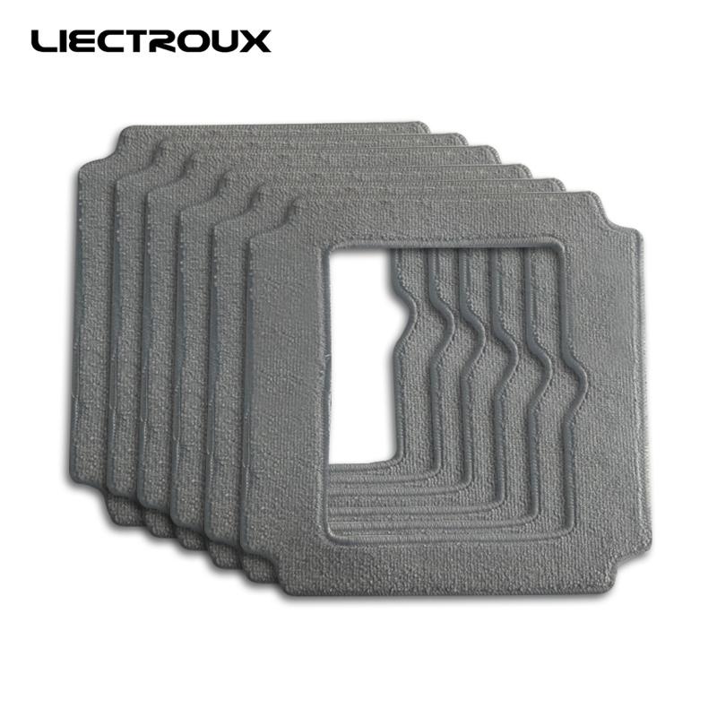 (Para YW509) Paños de Microfibra para Fregar para Robot Limpiacristales Liectroux, 6 uds/paquete