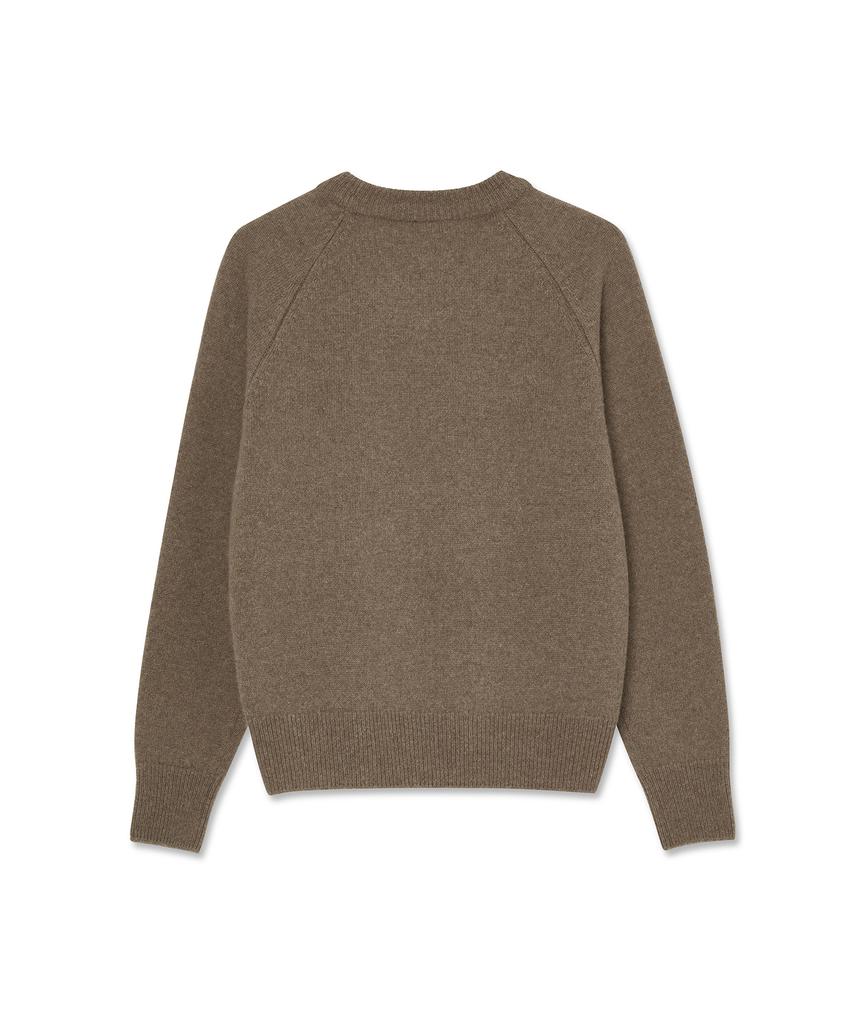 IOLO Women'S Alpaca Raglan Round_Mocha Brown