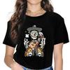 Vintage Day of The Dead Sweet Men Women T-Shirt Mexican Skull Santa Muerte Blusas Harajuku Casual Short Sleeve Summer Tops