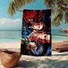 1PC Stranger Eleven Upside Down Beach Towel - Soft,  Absorbent Microfiber, Lightweight, Ideal for The Beach, Parties, Travel, Camping fan gifts