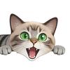 yangyizhi Light Switch Plate Stickers, Cartoon Animal Cute Cat Decor, Waterproof Removable Stickers for Switch, Wall Outlets, Bedroom, Living