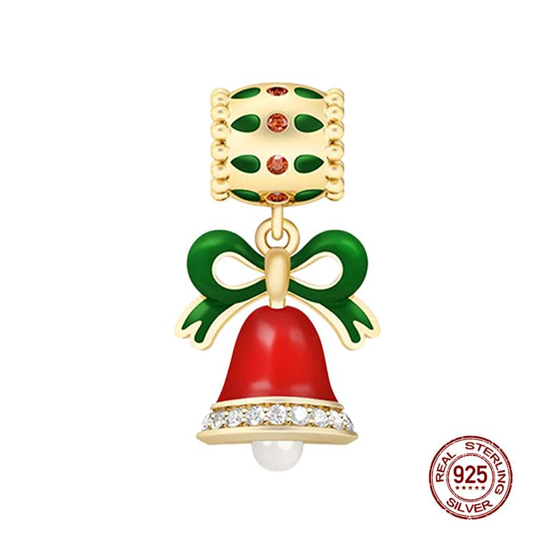 Red Ladybug Lucky Clover Charm Beads 925 Silver Pendant for 3mm Bracelet DIY Jewelry Gifts for Women