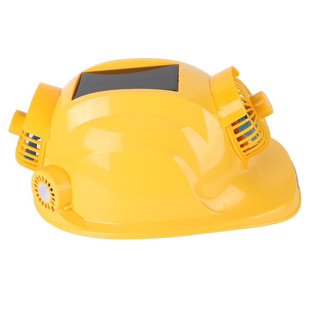 6 Fans Solar Hard Hat Rechargeable Sunscreen Cooling Working Helmet with Battery