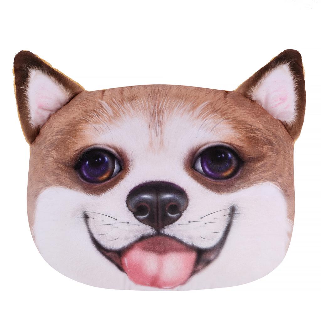 Funny Cat and Dog Seat Headrest Car Shoulder Pad Set Neck Protection Pillow Cute Cartoon Car Interior