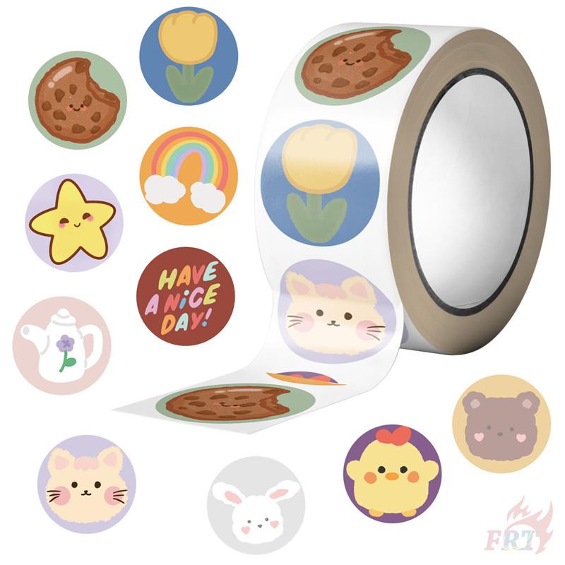 

500 шт./рулон Исцеляющие мультяшные детские наклейки для поощрения - Сделай сам Скрапбуки Альбом Декор Герметизирующие этикетки Наклейки