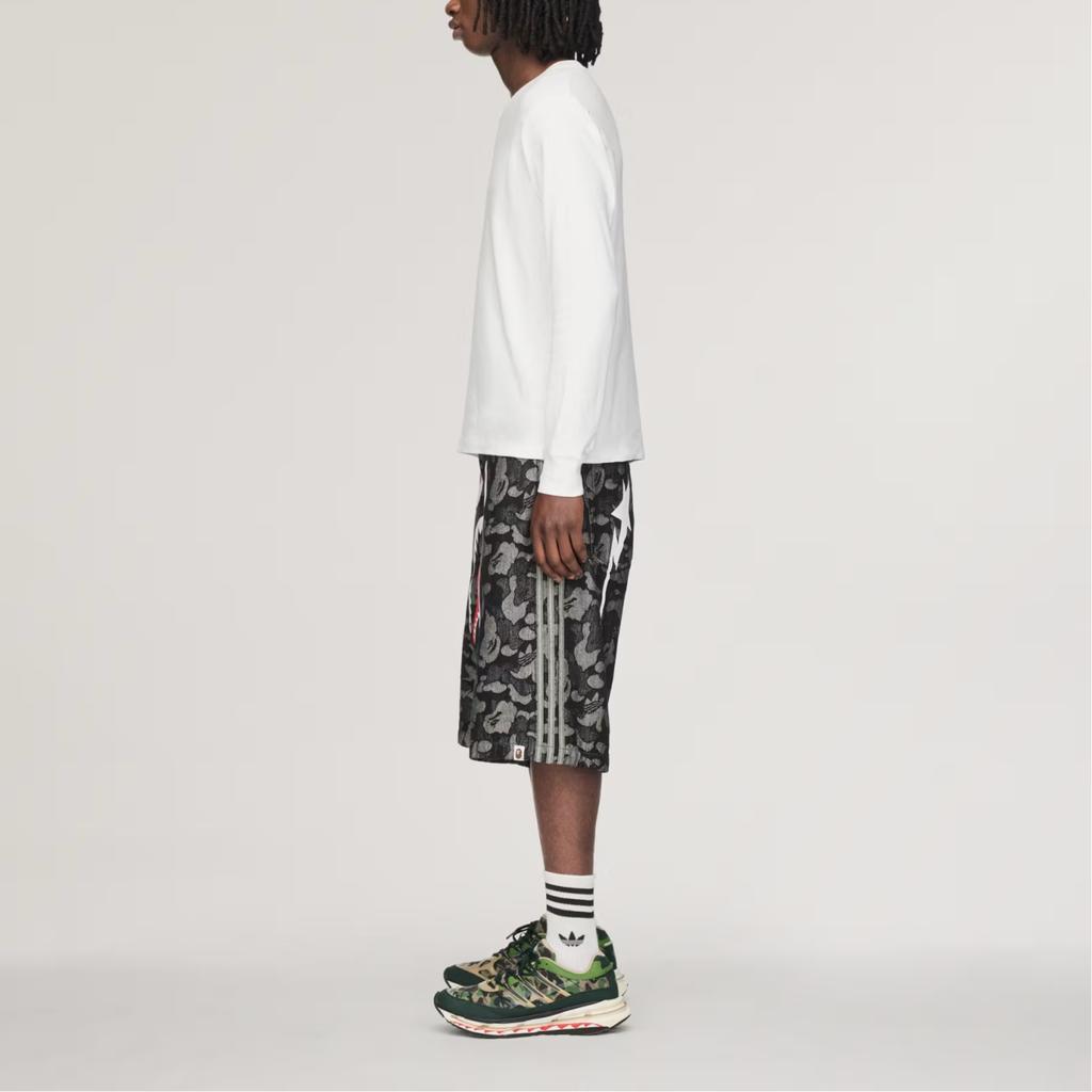 Adidas x BAPE Shark Denim Jorts Black Unisex Bottoms KF4917