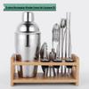 14-teiliges Cocktailshaker-Set aus Edelstahl