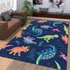 Colorful Dinosaur Designed floor mat, suitable as a non-slip mat for the living room or bedroom sofa