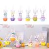 Easter Rabbit Toy Hangings Decorations For Party Supplies, Spring Plushie Doll Rabbit 6PCS