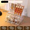 Multi-layer Jewelry Storage Box, Transparent High-end Ring, Stud Earrings, Necklace, Storage Display Rack, Drawer, Jewelry Box.