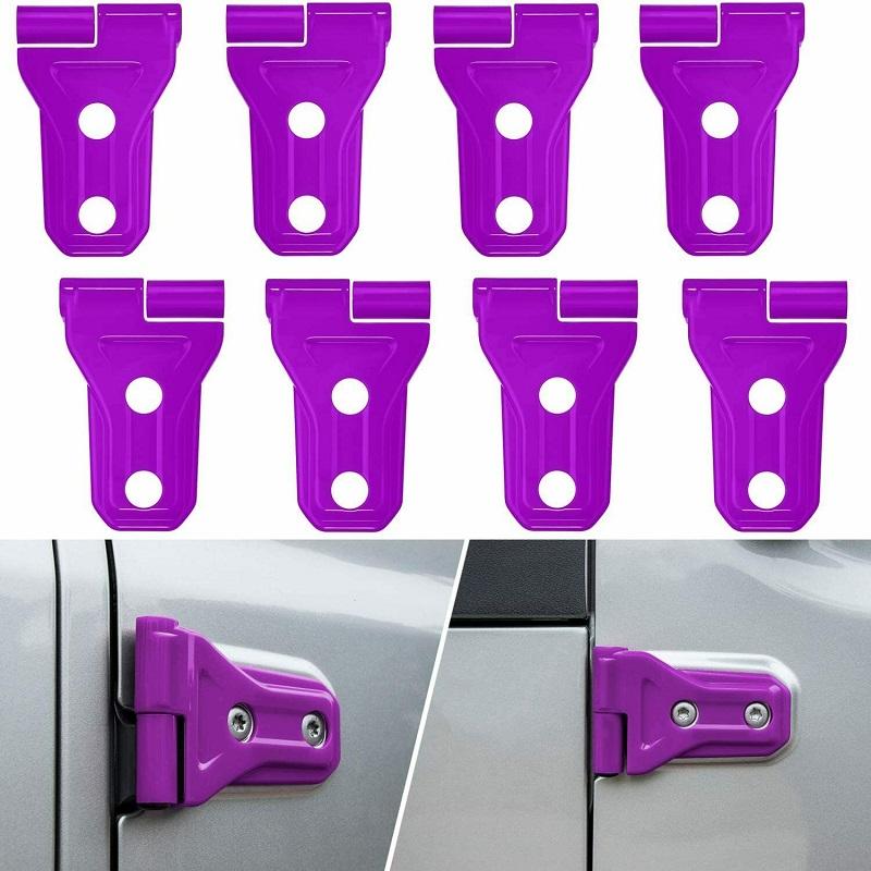 8pcs Car Door Hinge Protect Cover Trim Fit For Jeep Wrangler JL 4 Door & 2 Door