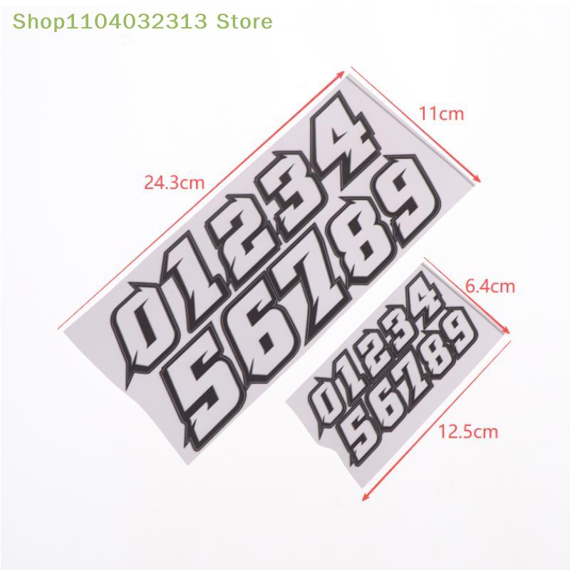 Waterproof DIY For Motorbike Fuel Tank Front Fairing Side Panels Vinyl Decals Decor Creative Number Scooter Stickers