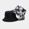 New Double-sided Coconut Tree Printed Bucket Hat Summer Outdoor Sun Protection Visor Hat Men and Women Travel Fashion Pot Hat
