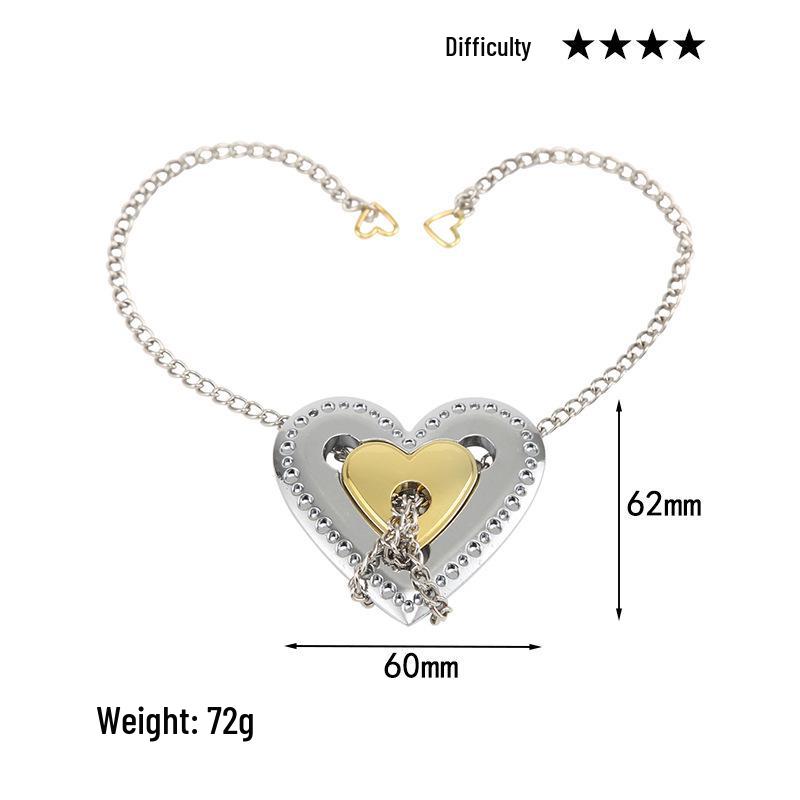 Intelligence Puzzle Zinc Alloy Disentanglement Rings - Unlock Nine Linked Rings Kongming Luban Lock Educational Toy