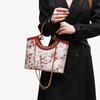 2024 New Chinese Style Plum Blossom Embroidery Handbag with Chain Strap, Large Capacity, High-End Shoulder Tote Bag