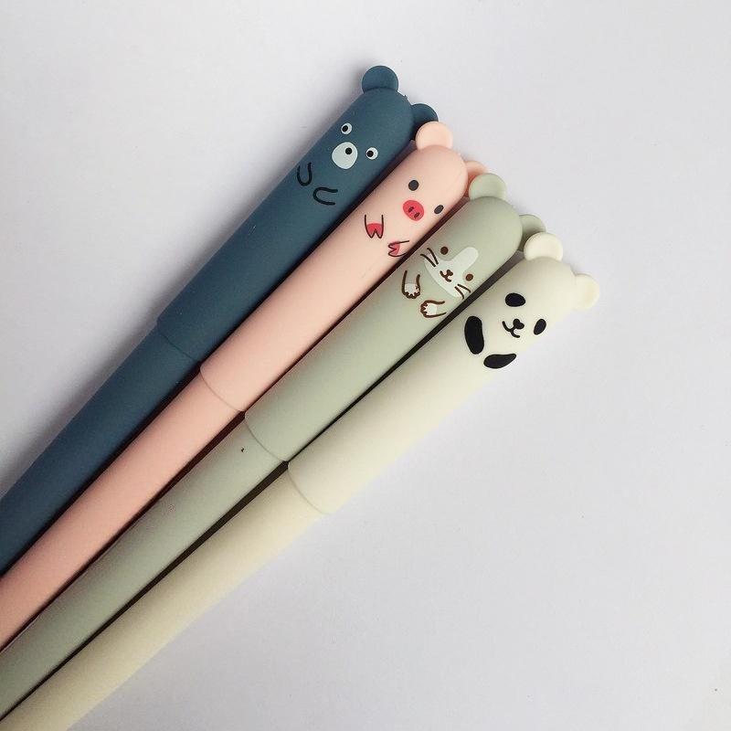 10pcs Erasable Velvet Gel Pen Rollerball School Office Supply Student Stationery Pens