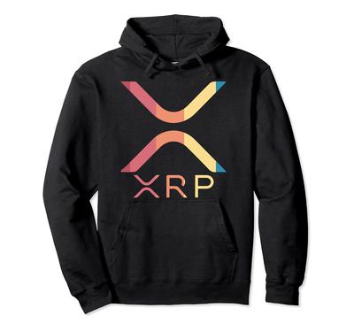 XRP To The Moon XRP Ripple Cryptocurrency Bitcoin HODL Coin Hoodie