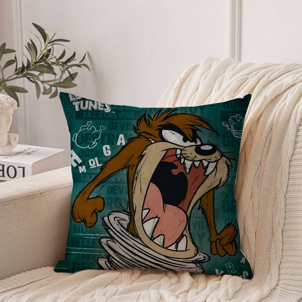 T-Tasmanian Devil Pillow Case Home Decor Throw For Sofa Bed Car Room Decor Gift Idea