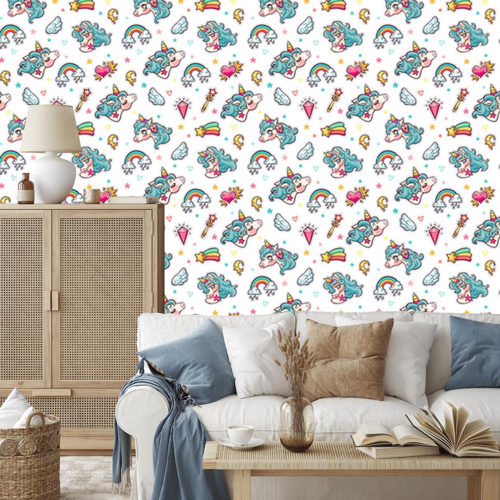 Magical Unicorns Wallpaper for Living Room and Bedroom 50x1000