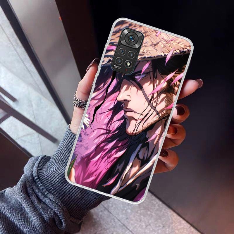 Bleach Kyoraku Shunsui Phone Case For Xiaomi Redmi Note 10 11 12 13 14 15 Pro Plus 11S 12S 14S 11T 11E 10S Soft TPU Back Cover R