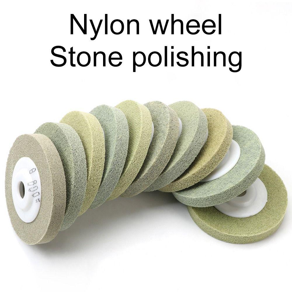 Glass Rotary Tool Nylon Fiber Polishing Wheel Stone Buffing Scouring Grinding Pad Sanding Disc