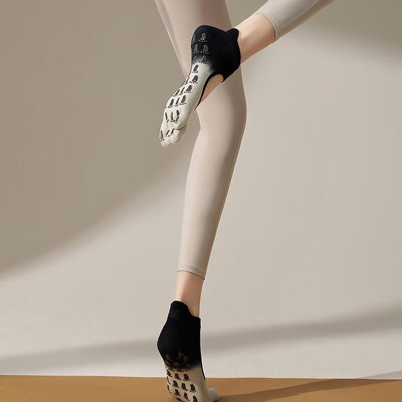 OEING Anti-Slip Yoga Pilates Five-Toe Socks One Size