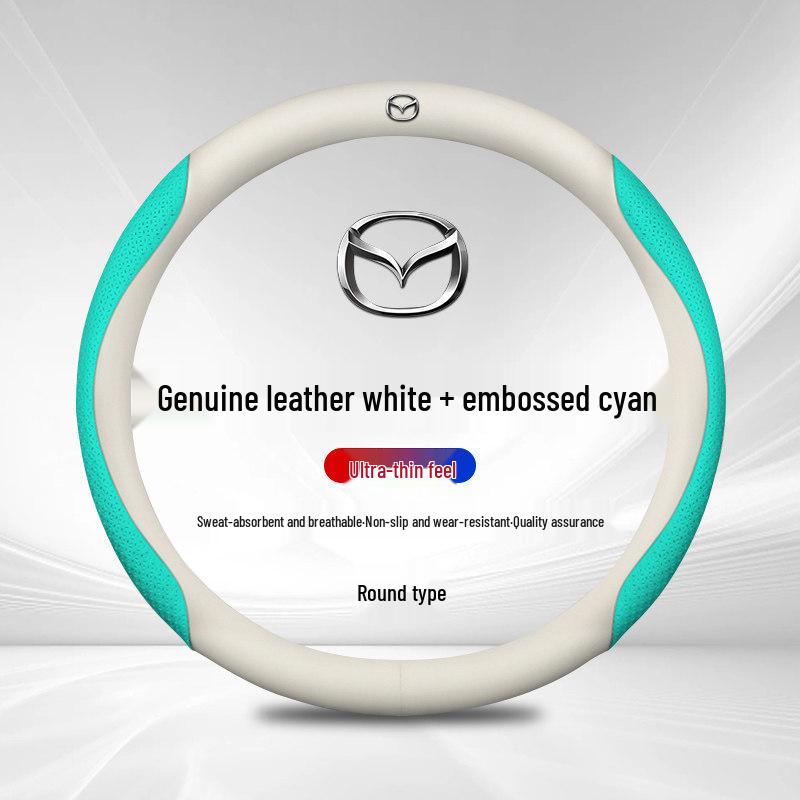 Mazda M6 Atenza Angkesaila Ruiyi Xingcheng CX4 CX5 Genuine Leather Steering Wheel Cover