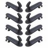 8 Stück Auto-Fußmatten-Clips Schwarze Befestigungen Kunststoff-Haltehaken