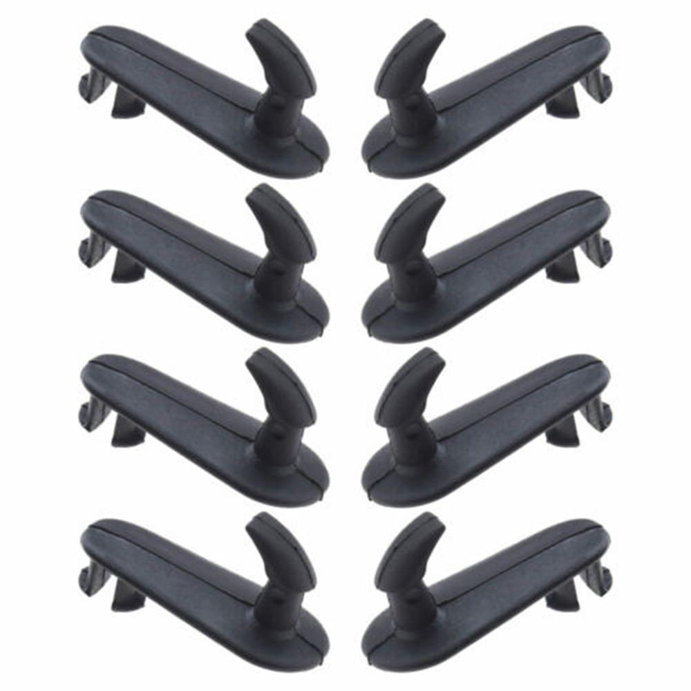 8 Stück Auto-Fußmatten-Clips Schwarze Befestigungen Kunststoff-Haltehaken