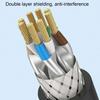 Lan Ethernet Cable Sturdy Fast Transfer Rate Wide Compatibility Lan Ethernet Cable RJ45 Cat8 10Gbps Lan Cable Network Cord Office Use