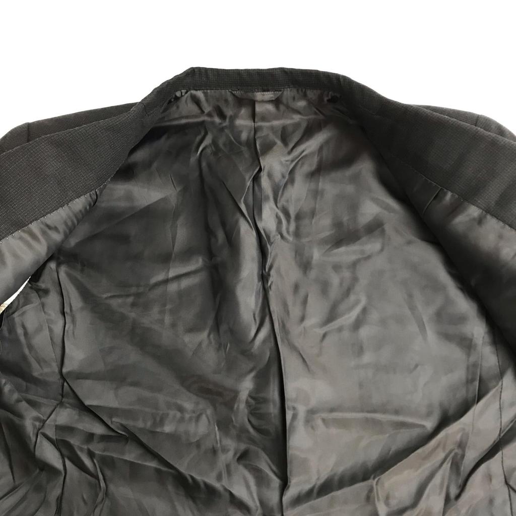 NEWYORKER Fall Winter Suit Men’s YA5 M-L Dark Gray Full Lined Single Jacket Set Up(USED)