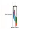 Colorful Outdoor Wind Chimes 12 Tubes With Hook Aluminum Tube Wind Chime Home Decoration Hollow Metal Tubes Hanging Wind Chimes