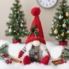 For American Holiday Faceless Gnome Doll Cloth Figurine Decorative Christmas Ornament for Desktops Shelves Mantelpieces