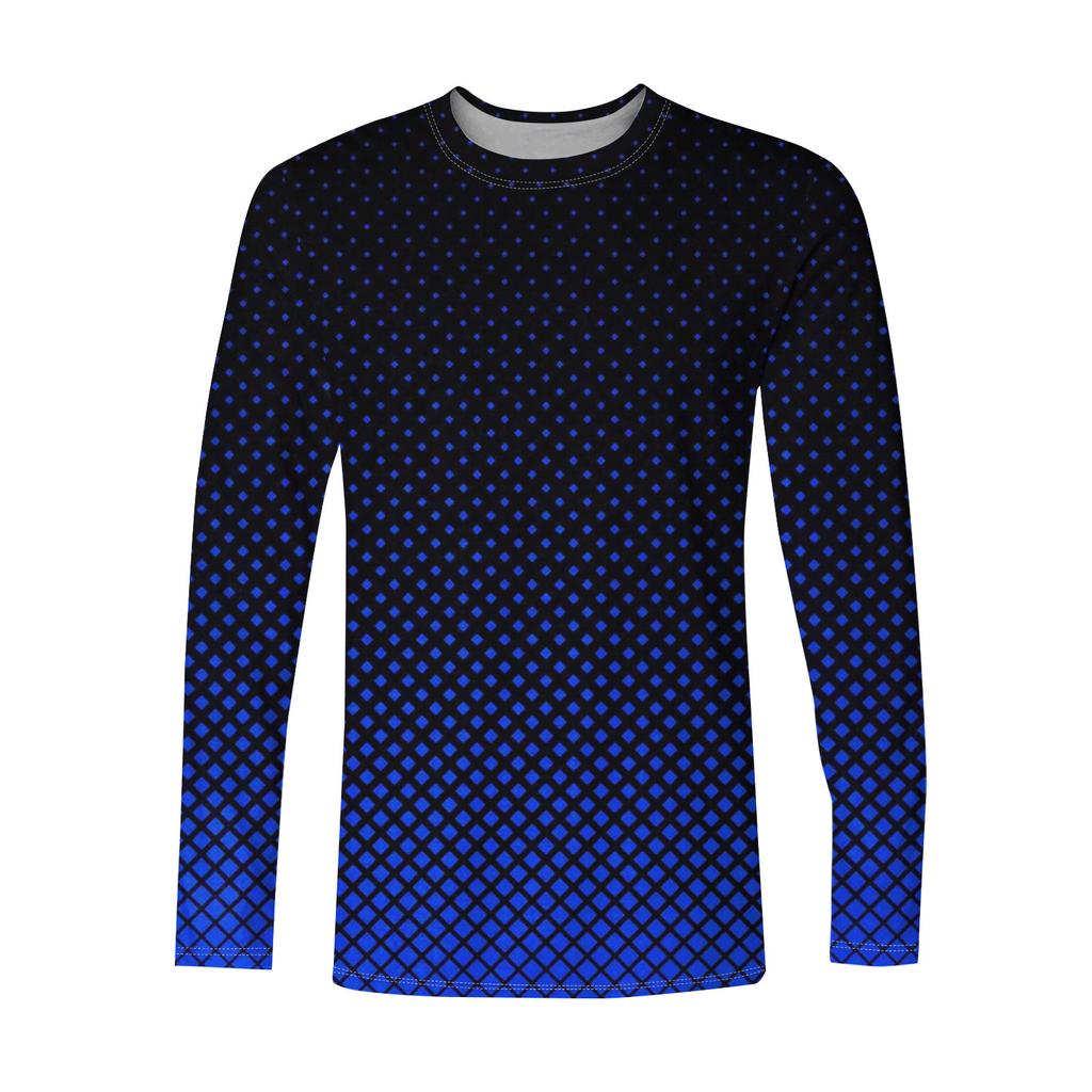 Herr T-shirt O-hals Kläder Kläder utomhus långärmat tryck Modedesigner Vintage