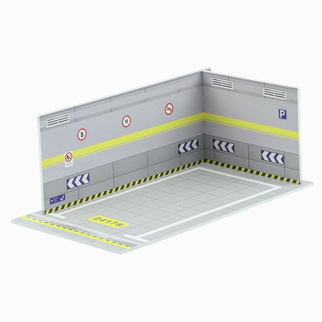 Car Model Parking Lot Scene 1/24 Simulation Scene Easy Assemble Parking Lot Display Car Garage Toy Car Model car Model Lovers