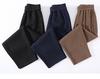 Women's Small Harem Pants - Autumn/Winter, 8/9 Length, Plus Velvet Thick Wool, Elastic Waist Casual Sweatpants
