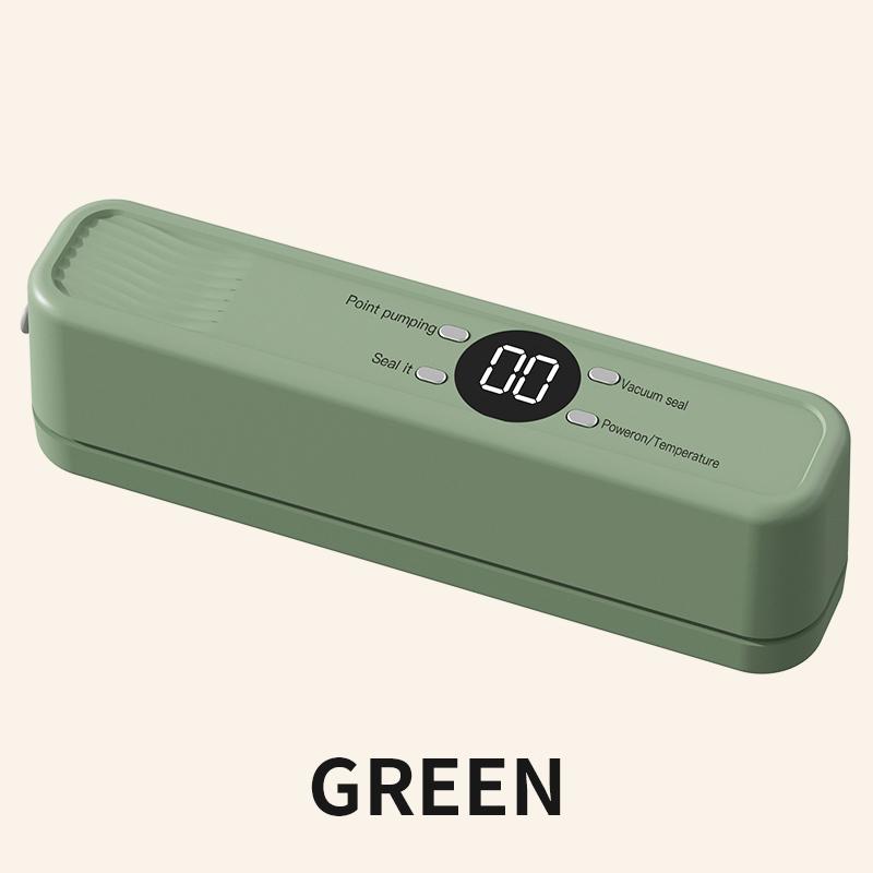 Wireless Vacuum Sealer Machine - 60KPA Powerful Suction, Portable Food Saver with 3 Temperature Levels,External Pumping Function