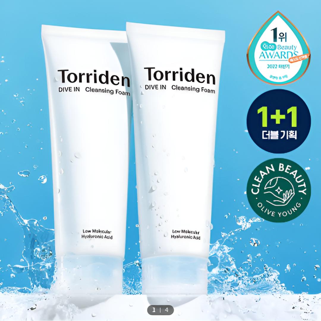 

[TORRIDEN] Dive-In Low Molecular Hyaluronic Cleansing Foam Double Set 150 ml x 2