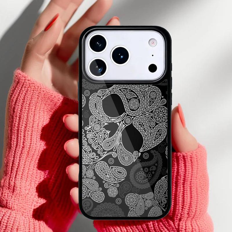 

Mexican Skull Flower Phone Case for iPhone 17 Air 16e 15 14 13 Pro Max Back Cover for 12 11 Pro Coque iPhone 16e