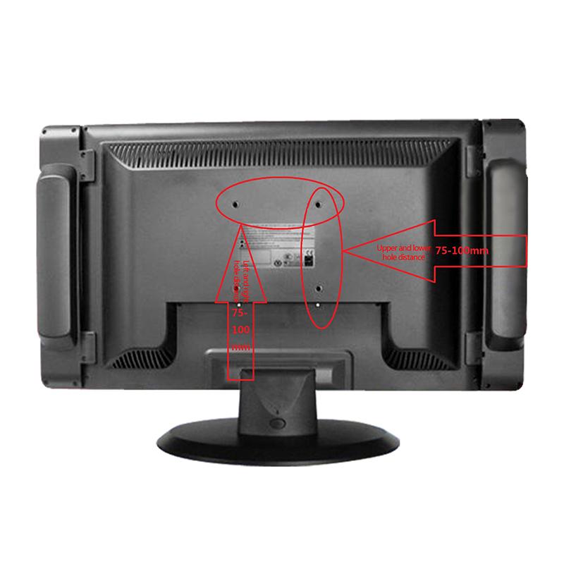 14-24 Zoll 10 cm Halterung Wandmontage Druckverschluss Flachbildschirmhalterung Universal Metallhalter LCD LED Monitor Rahmen