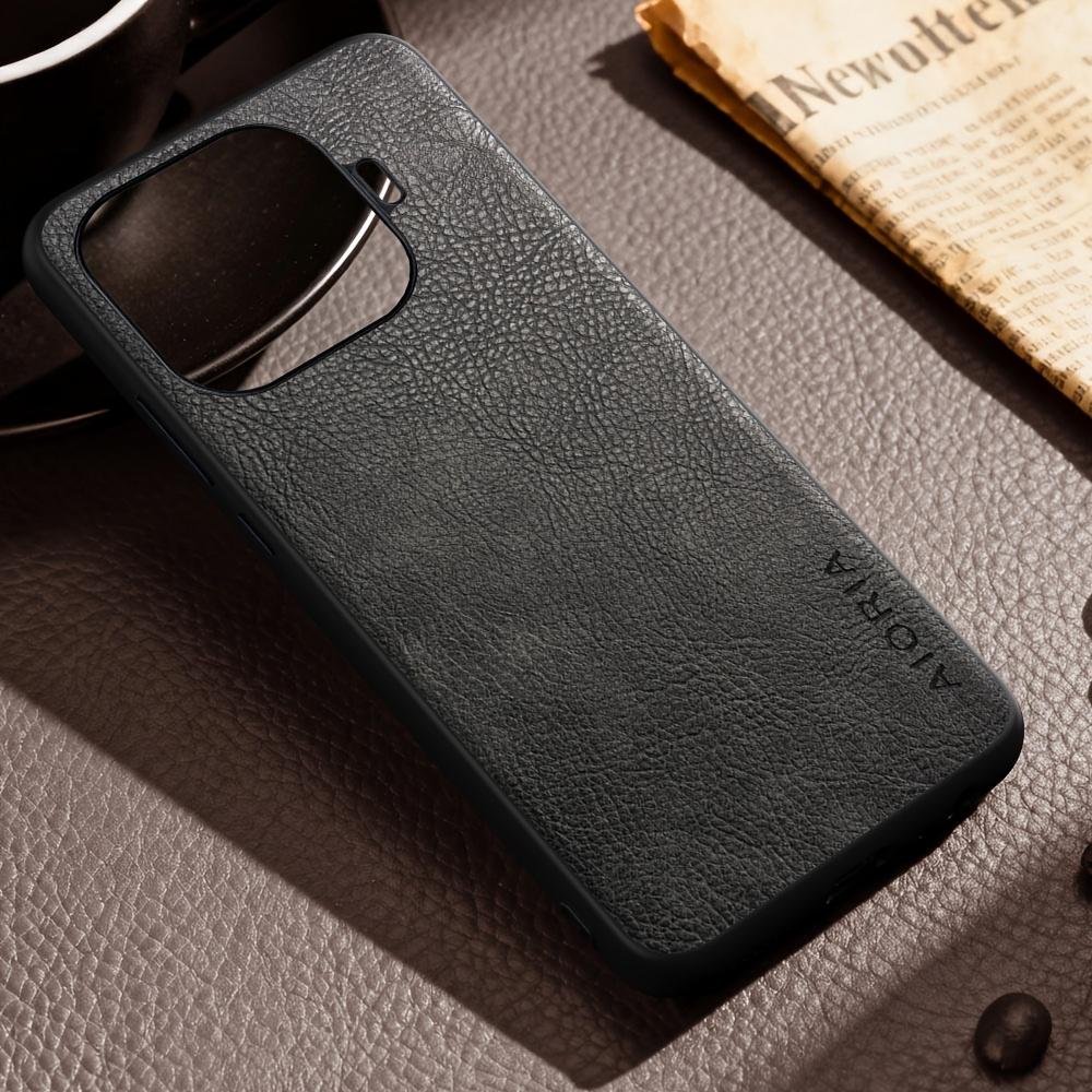 Phone Case - Luxury Case for Xiaomi 17 Ultra Pro Max 17T Pro Retro Fashion Natural Texture Solid Color Anti-Fingerprints Faux Leather Precise Camera