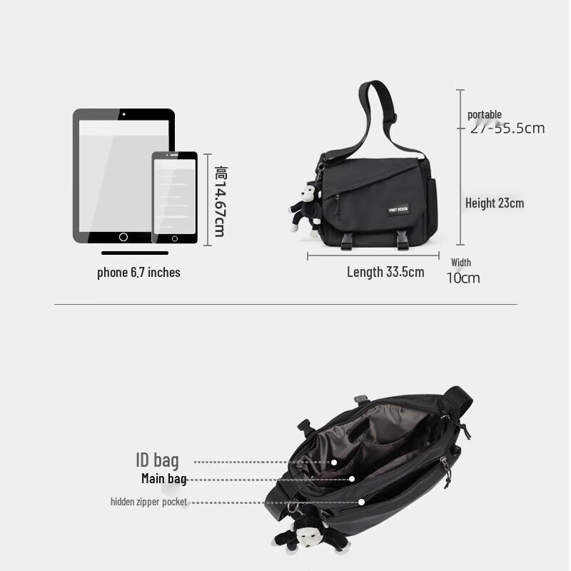 Viney Men's Casual Crossbody Messenger Bag