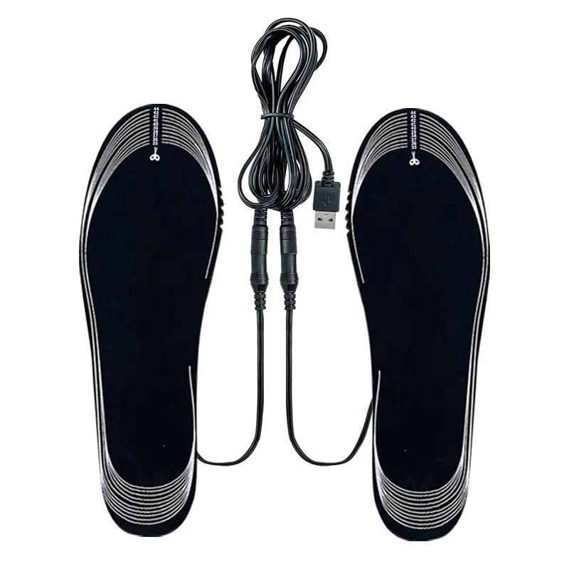 Winter Outdoor Sports Heating Insole Winter Warm USB Heated Insoles Shoe Electric Foot Warming Pad Feet Warmer Sock Pad Mat