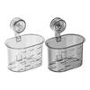 Suction Cup Storage Rack Non-drilling Wall Mounted Container Bathroom Accessories for Shower Kitchens Home Decor