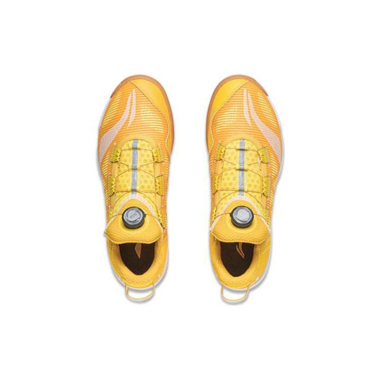 New LiNing Mage ESS Cushioning Lightweight Low Top Training Shoes Unisex Yellow APPT003-5